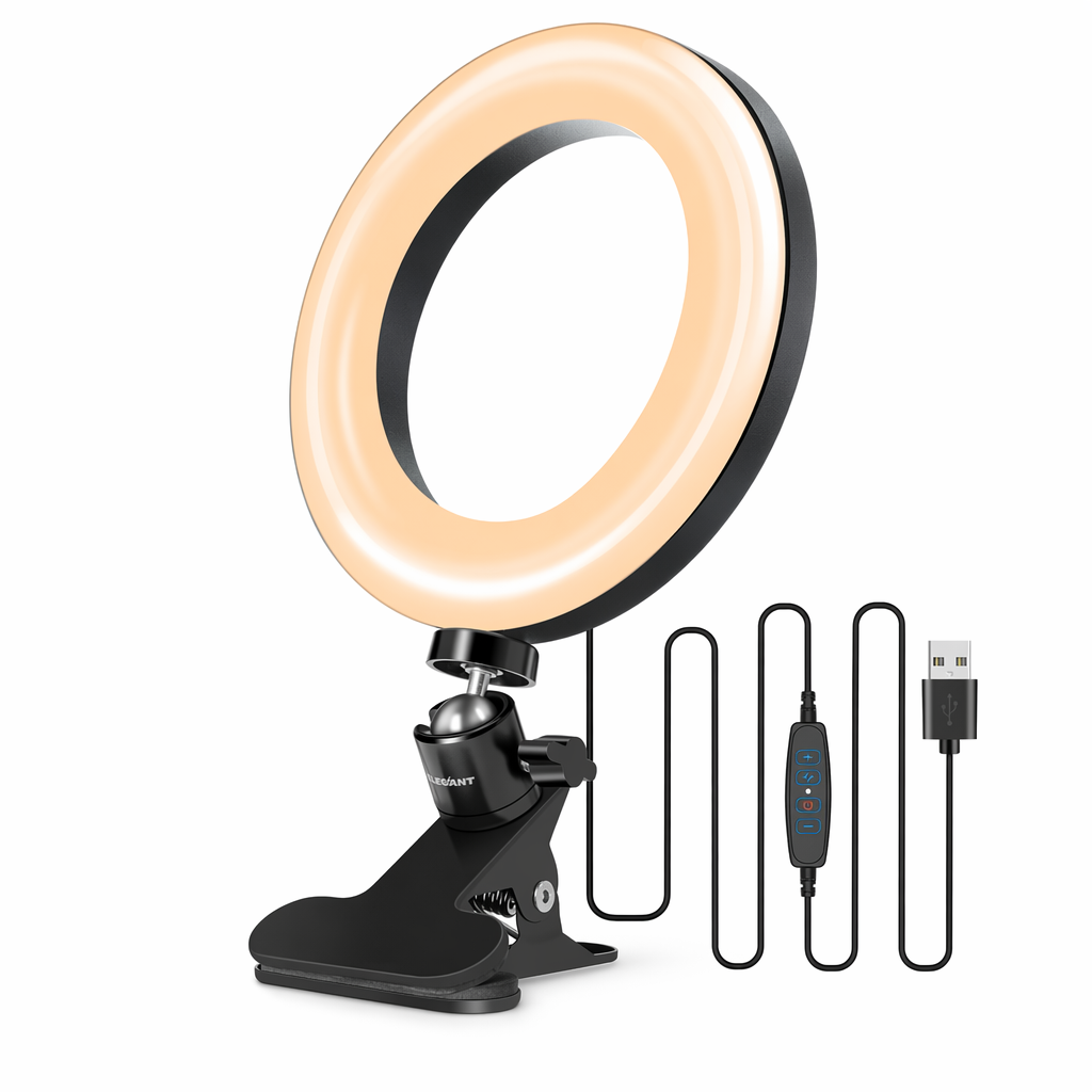LED Ring Light Stand with Clip - The Ultimate 2-in-1 Lighting Solution Default