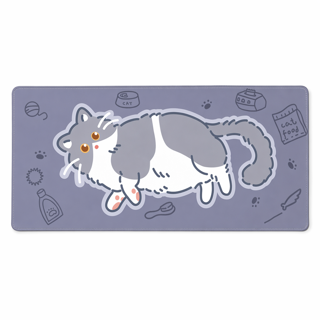 Cat Desk Mat: Durable, Non-Slip, Vibrant D