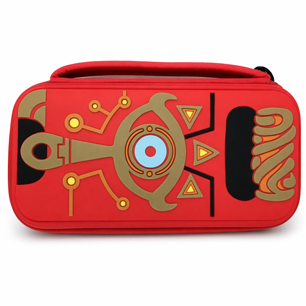 Legend of Zelda Switch Case with Sheikah Slate Design Red