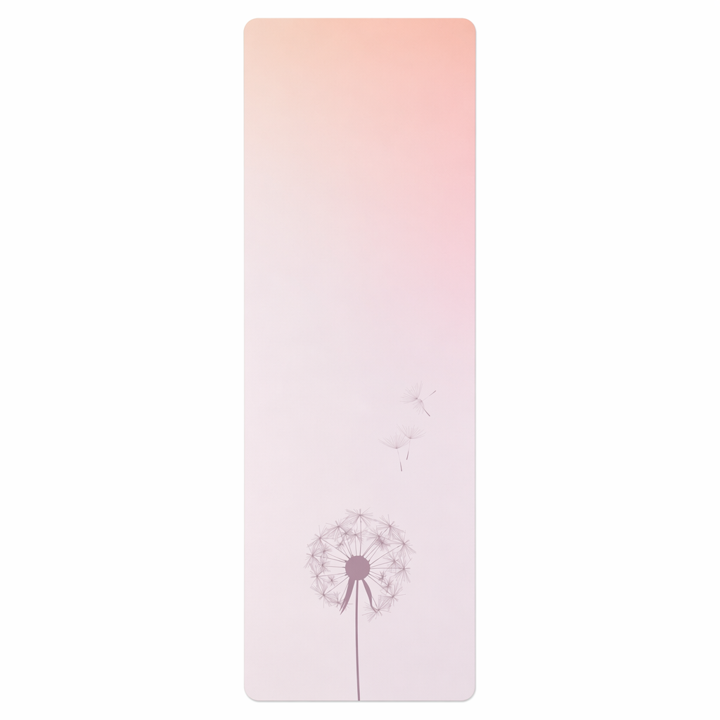Yoga Mat with Summer Dandelion Design Default