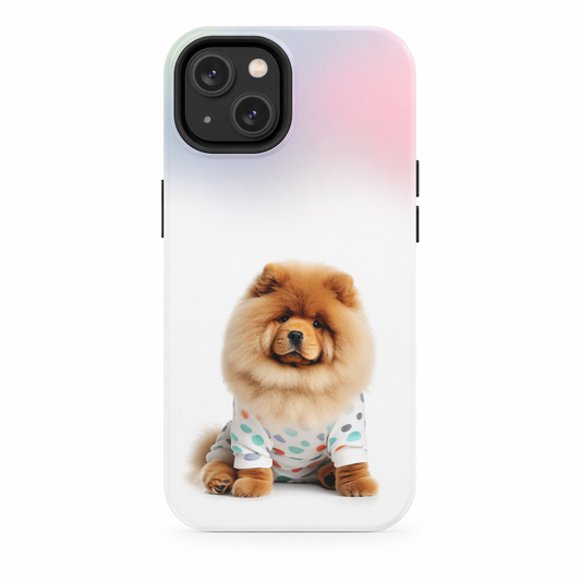 Wireless Charging Fluffy Chow Chow Dog iPhone Case - Retaining the Essence of the Product with a Fresh Twist Default