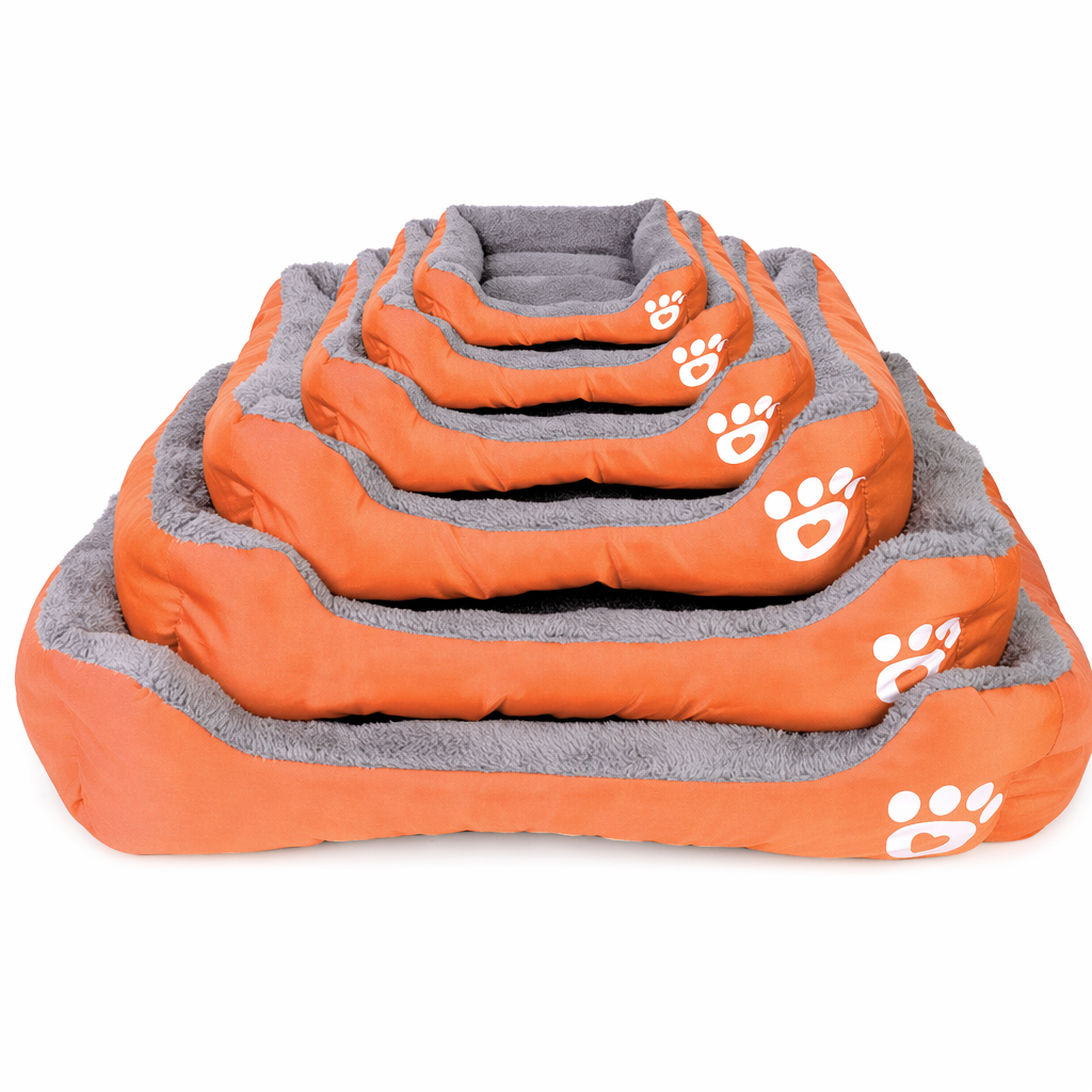Pet Fleece Bed Pad - 6 Different Sizes Orange