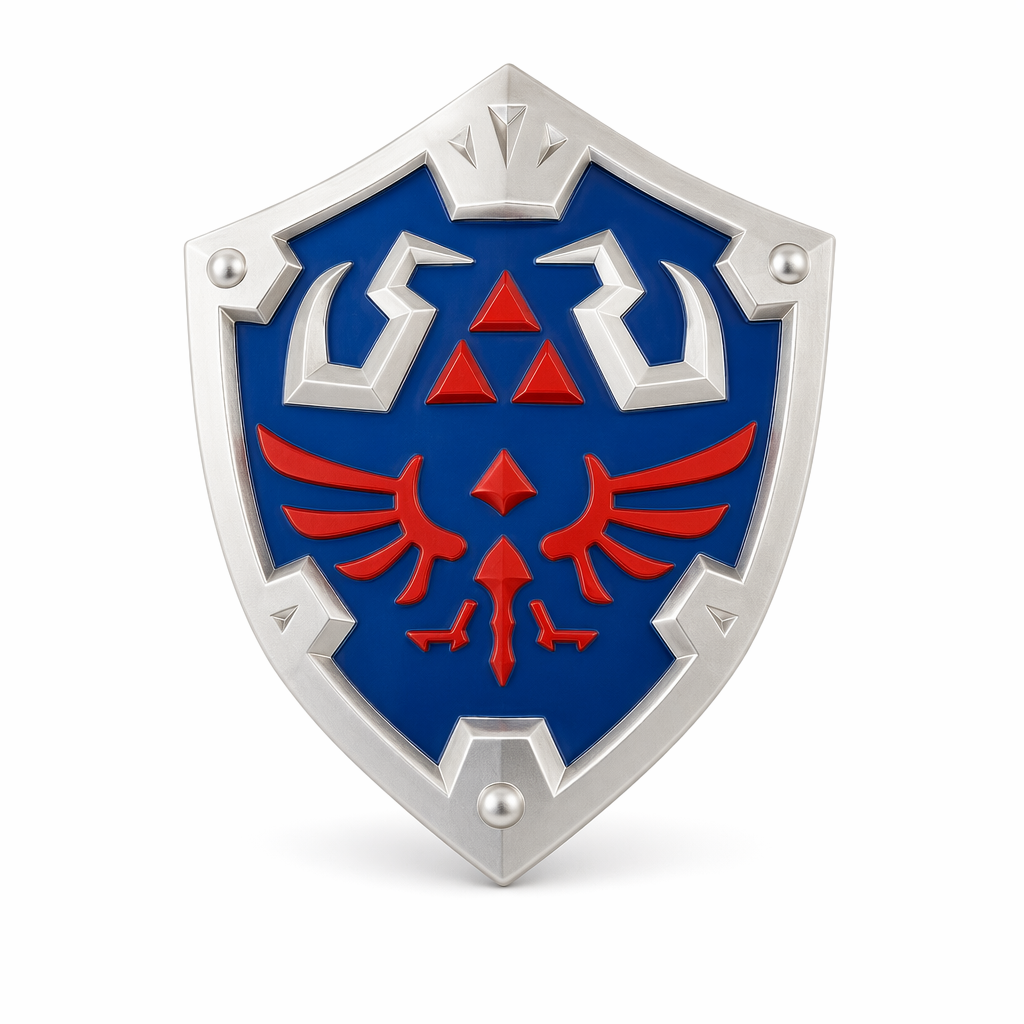 Legend of Zelda Hylian Shield Metal Models Default