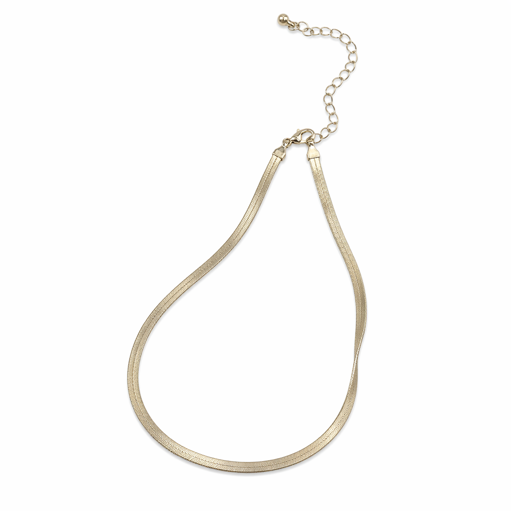 Herringbone Women's Necklace Silver