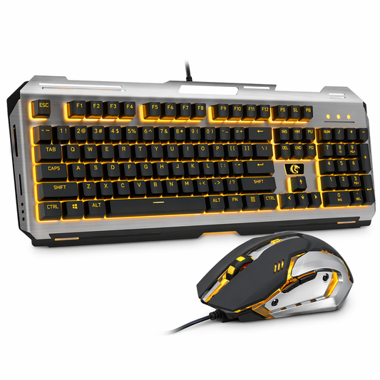 Ninja Dragons V1X Premium Metal Gaming Set - Keyboard and Mouse Pair Default