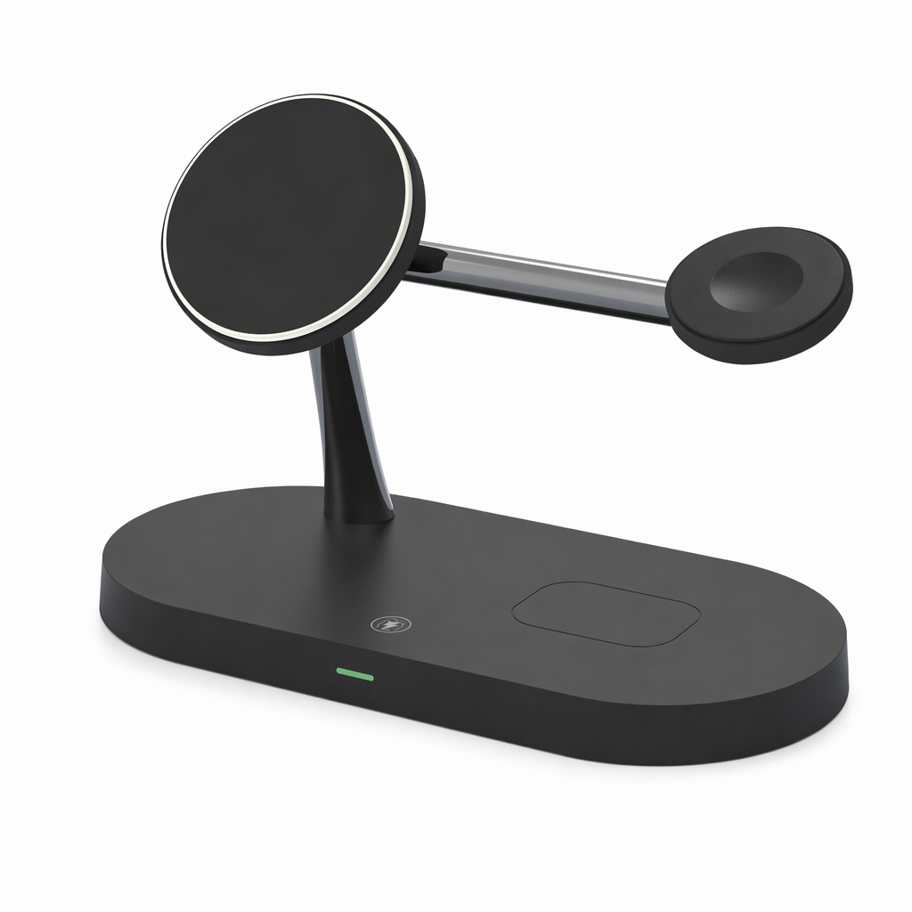 Wireless Charging Lamp Station for iPhone with Magnetic Connectivity Black