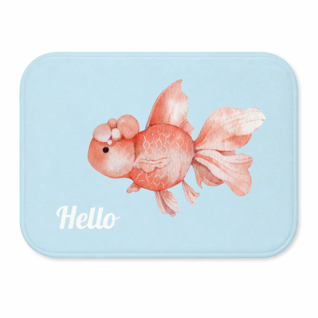 Golden Koi Fish Bathroom Rug Default