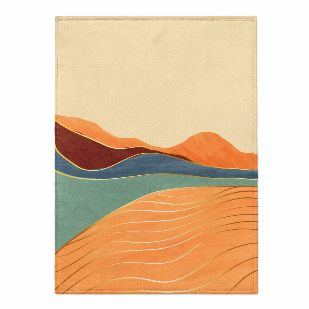 Velveteen Plush Blanket with Toscana Scenery Default
