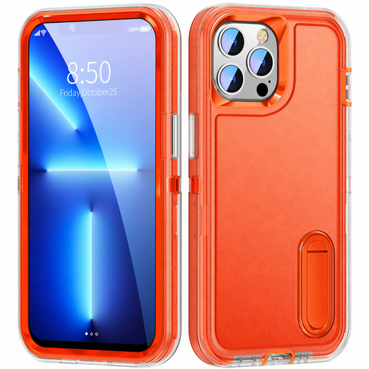 Shock-Resistant Phone Case with Full Coverage and Built-In Stand Default