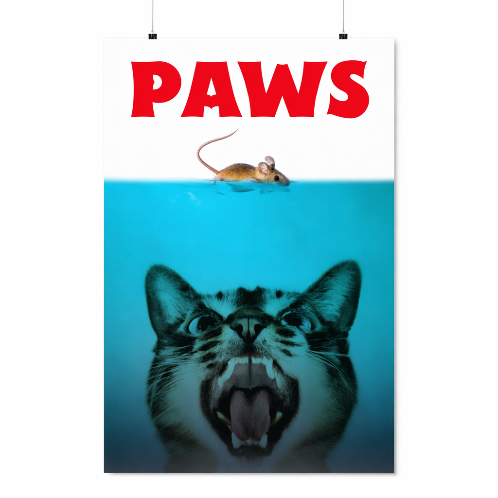 Movie Poster Featuring a Cat and Mouse Theme Default