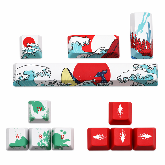Japanese Anime Style Keyboard Keycap Set Style 1