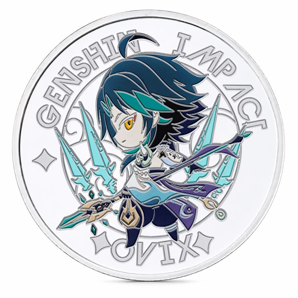 Genshin Impact Collectible Coins with Case Xiao
