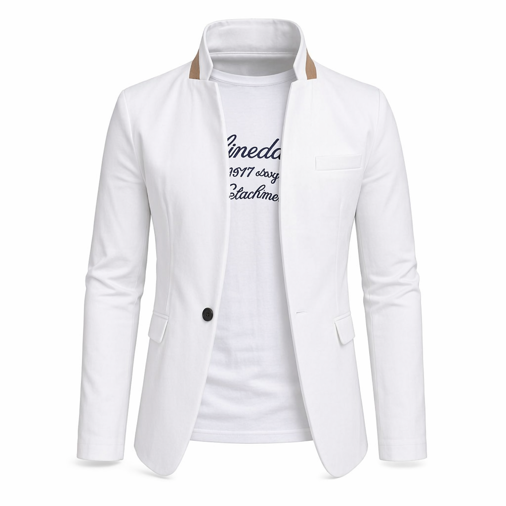 Casual Blazer with Stand Collar for Men Default