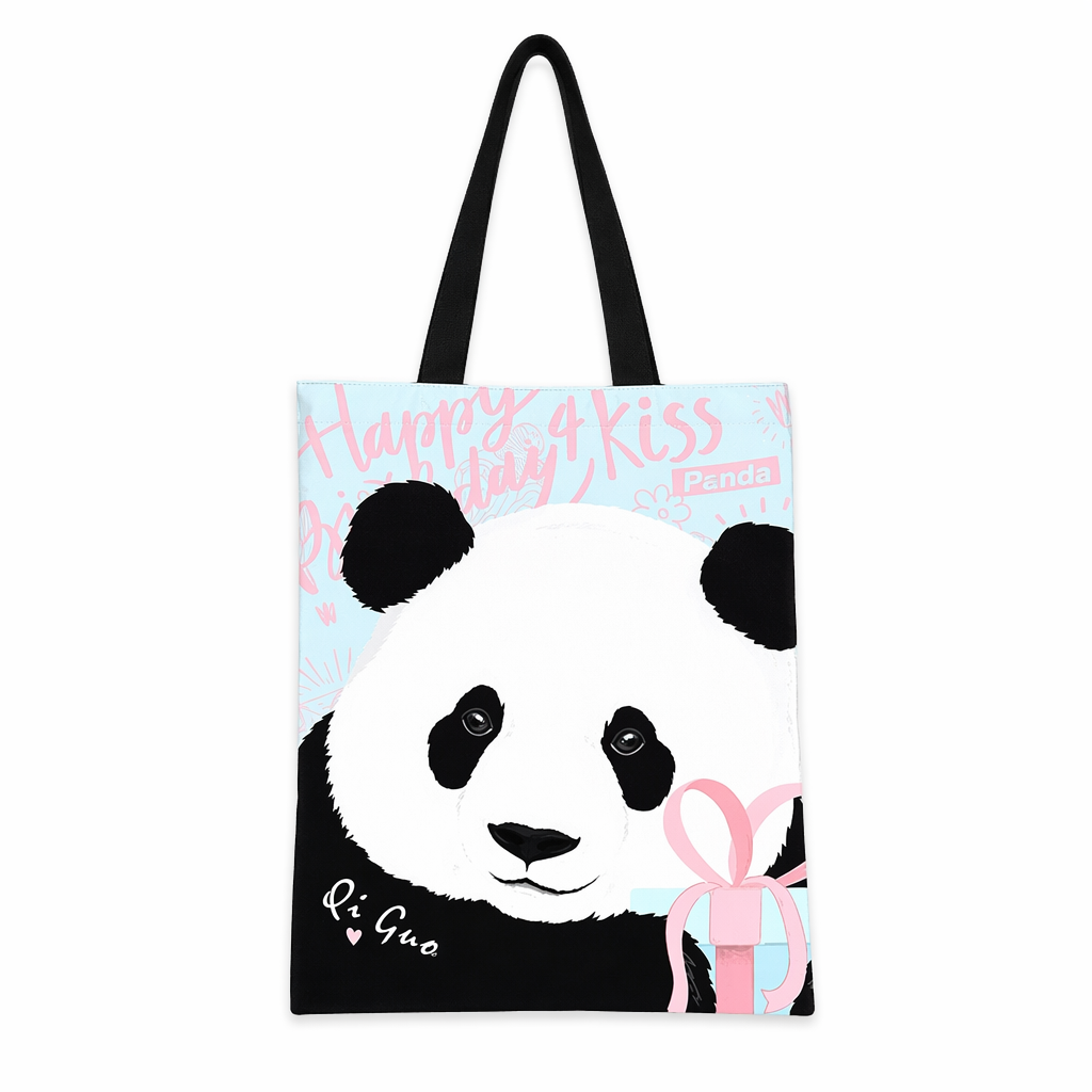 Panda Tote Bags with Adorable Designs D