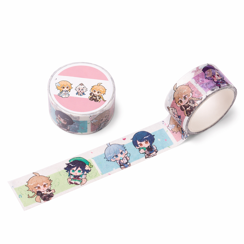 Genshin Impact Character Washi Tape Collection B