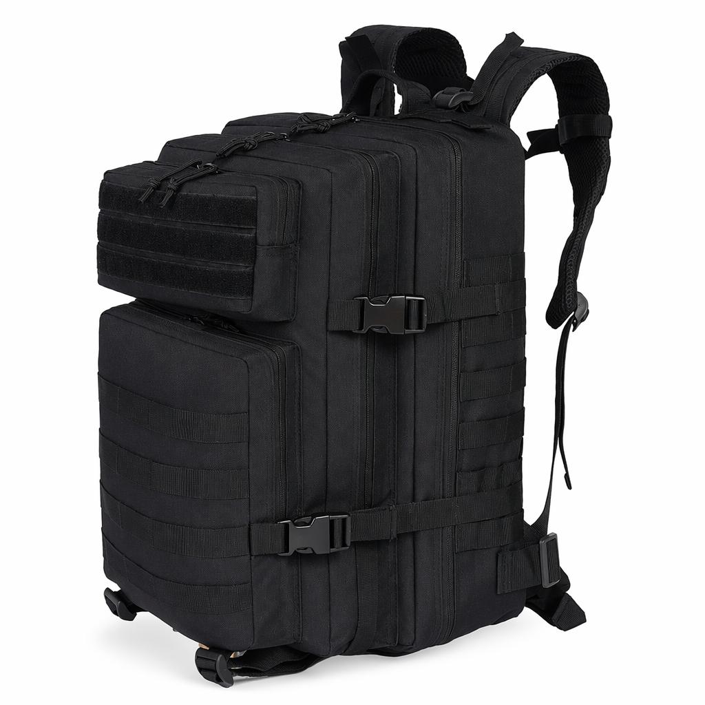 Water-Resistant 50L Backpack for Outdoor Camping Balck