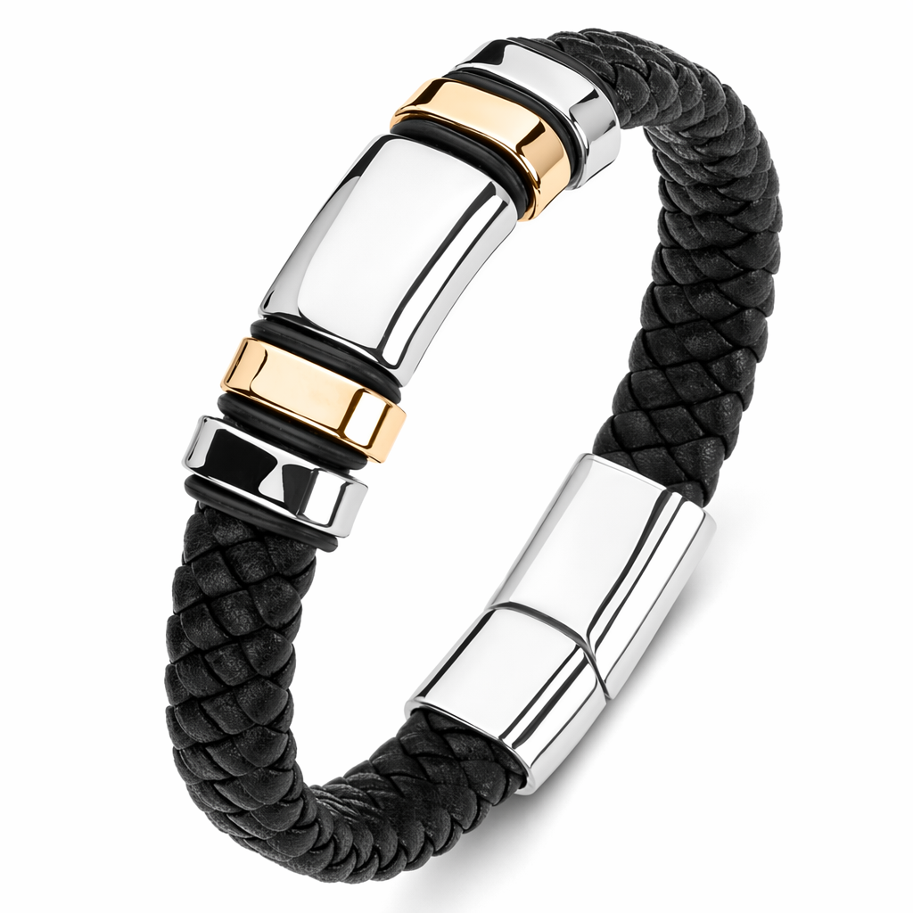 Braided Charm Bracelet Made from Vegan Leather 9