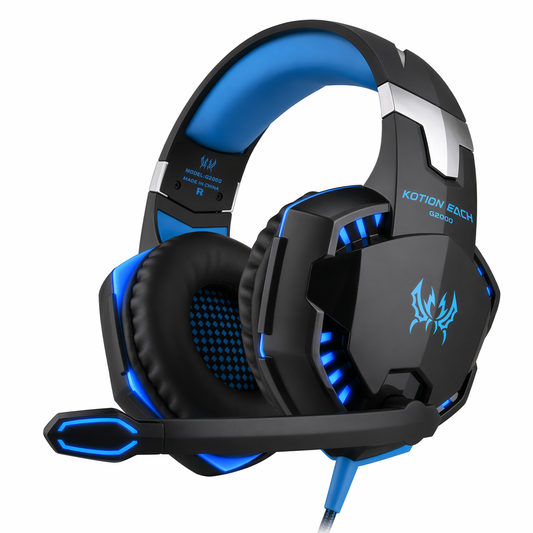RZ LED Gaming Headphone with Microphone - Ninja Dragon Edition Blue