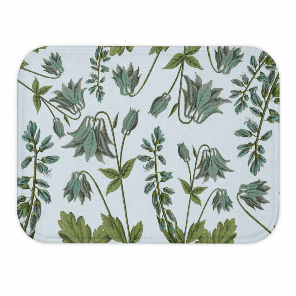 Renew the Meaning of Bluebell Blossoms Bathroom Rug Home Decor Default