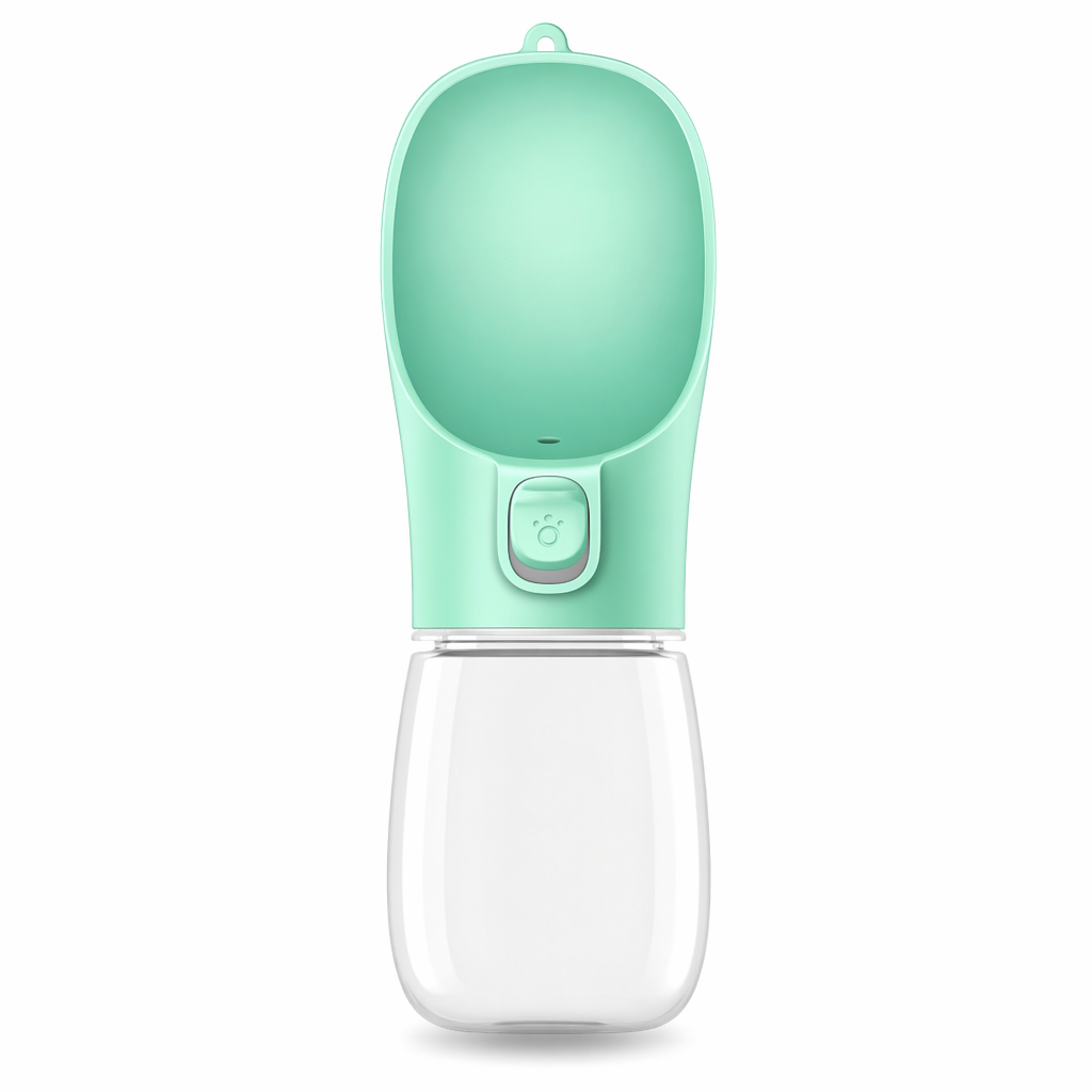 Portable Pet Hydration Bottle for Canines and Felines Green