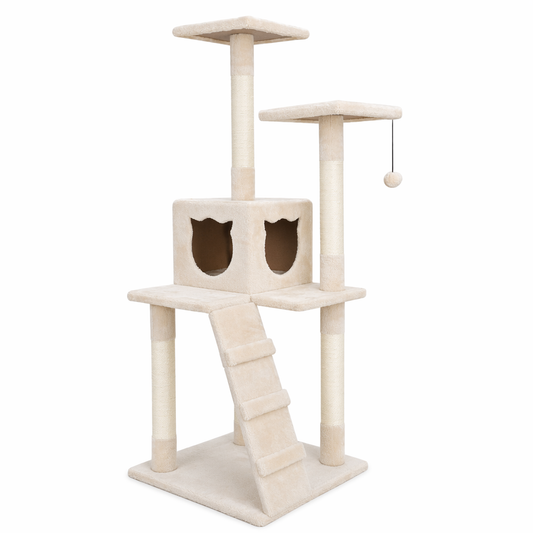 Scratching Post Cat Tree with Climbing Steps Default