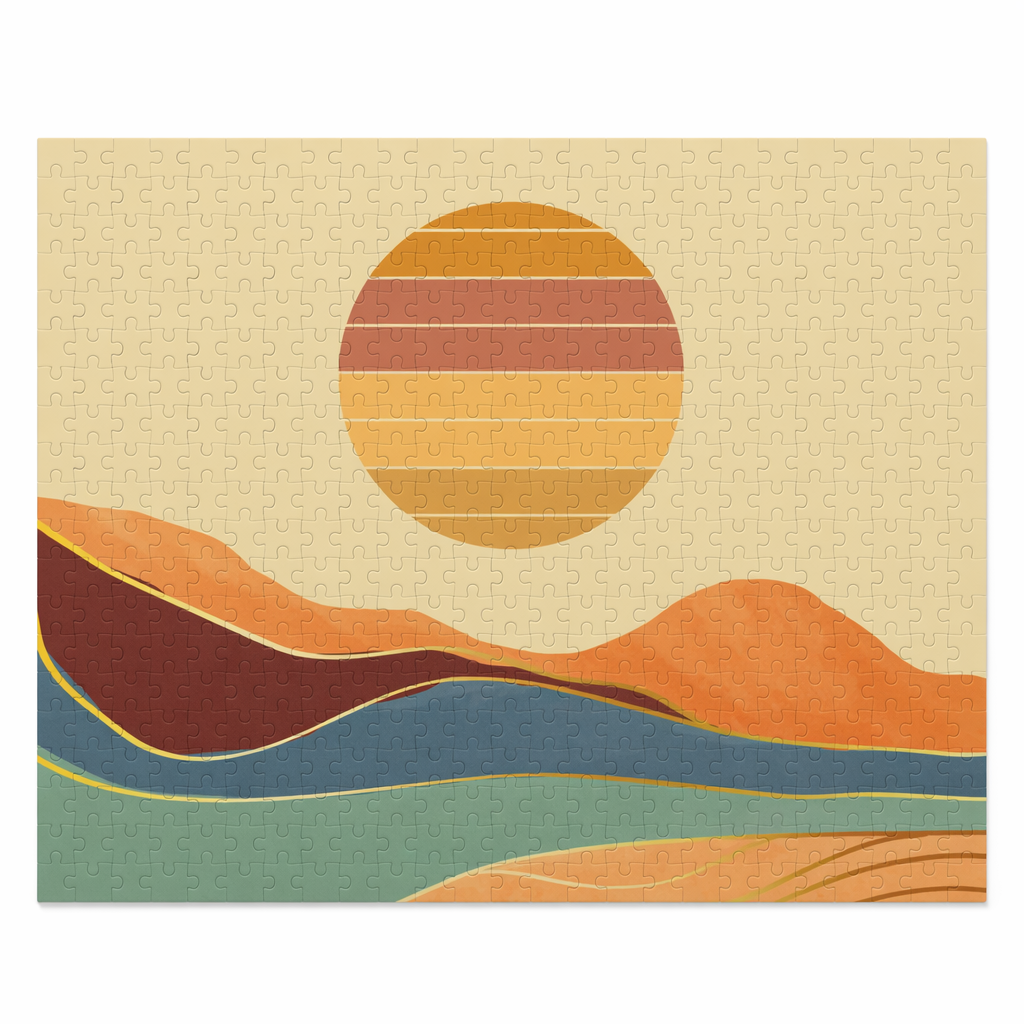 500-Piece Puzzle Featuring Artwork of a Desert Terrain Default