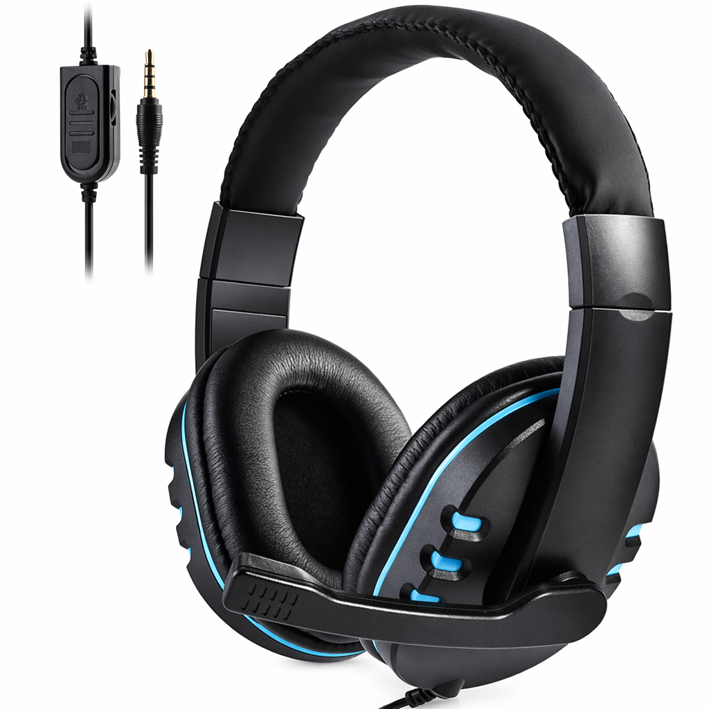 Wired Stereo Gaming Headset - Dragon Space S3600 Blue