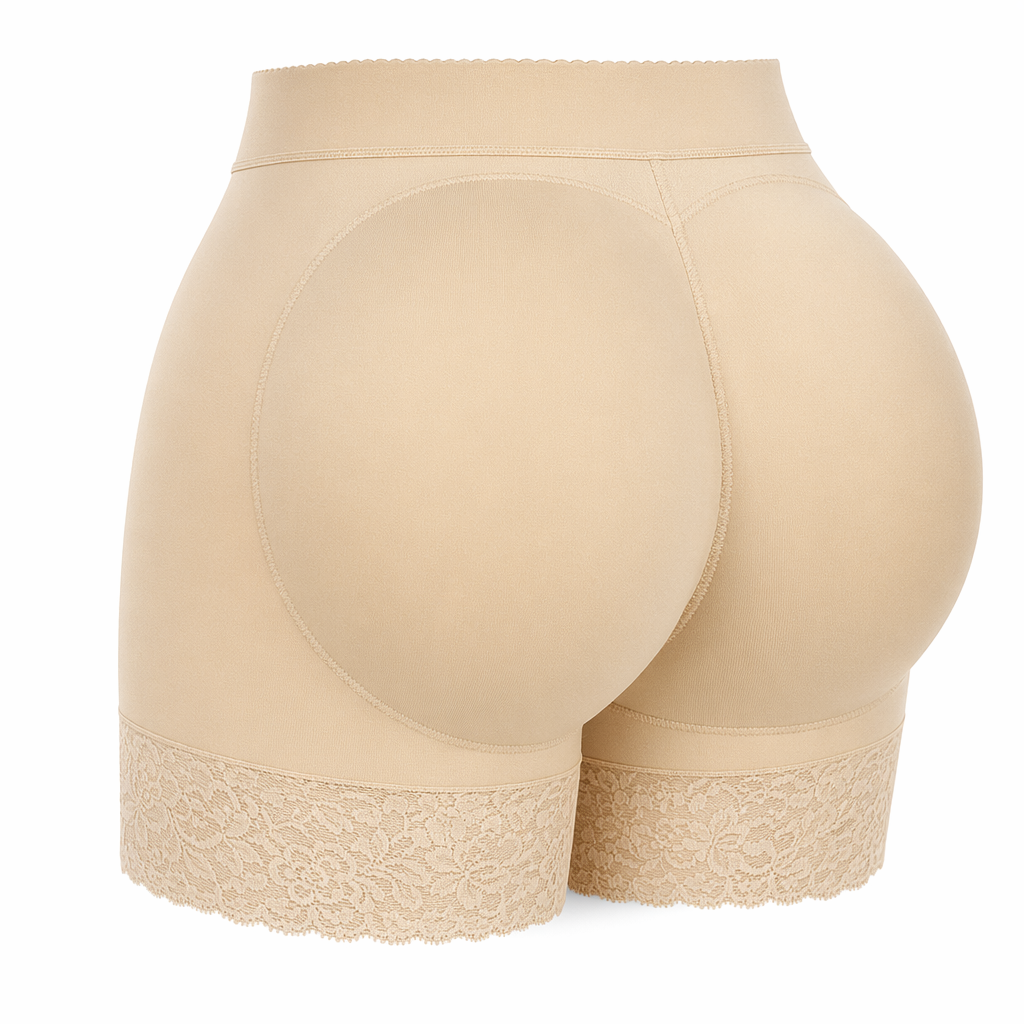 Beige Butt Lifting Padded Underwear Beige