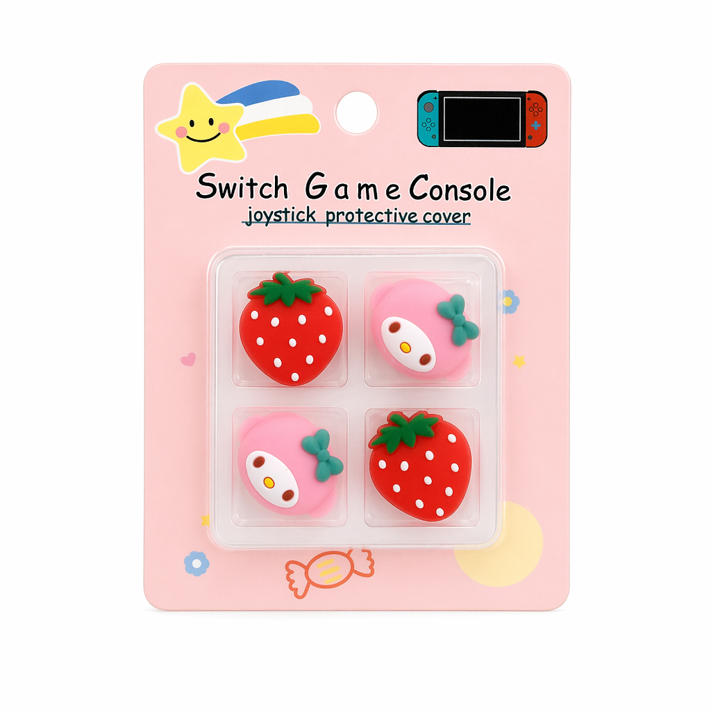 Kawaii Switch Thumb Grips with Joystick Caps C