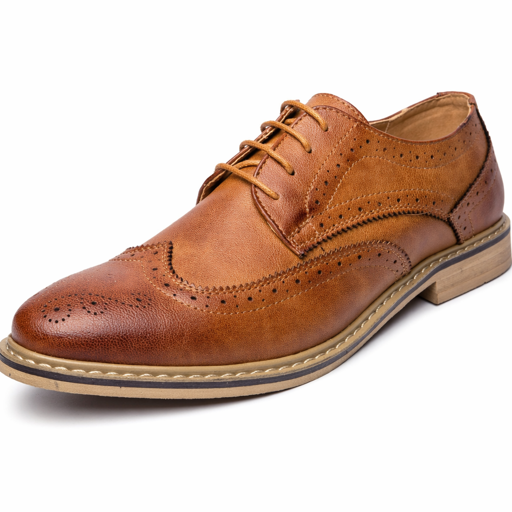 Stylish Male Dress Shoes Brown