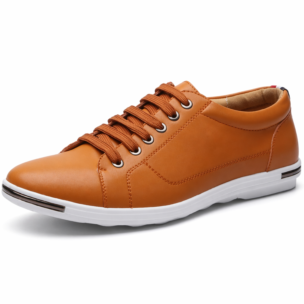 Casual Lace-Up Shoes for Men's Street Style Brown