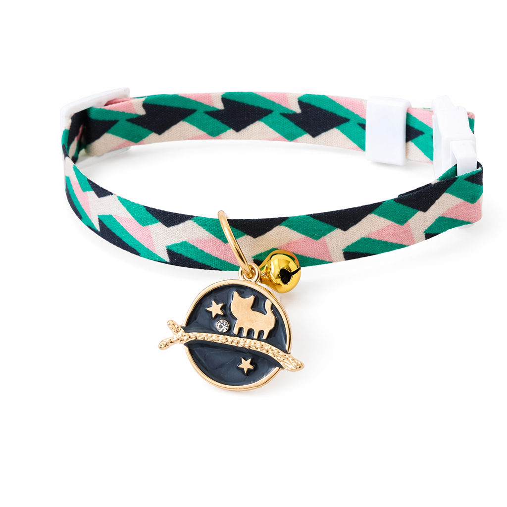 Cute Cat Collars with Astronomy Designs H