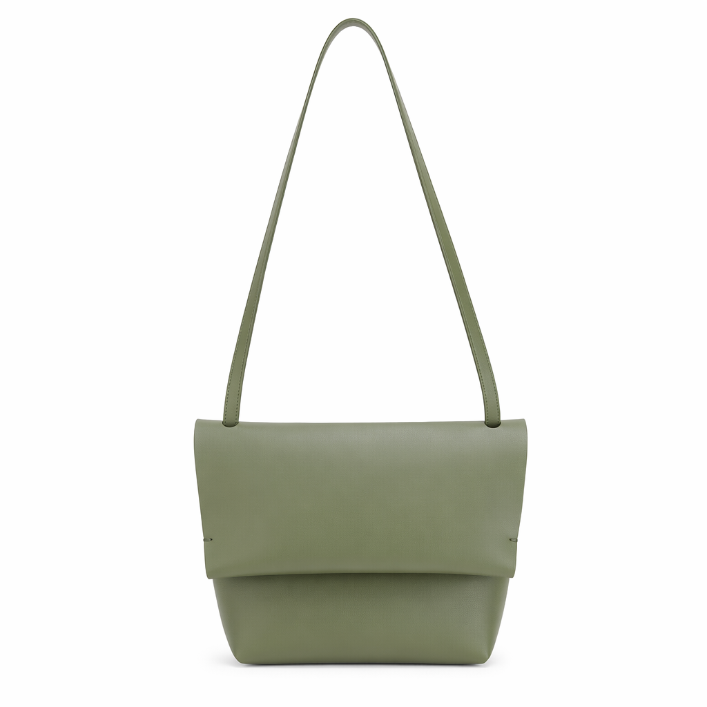 Small Vegan Leather Shoulder Bag for Women - A Stylish Choice for Casual Outings Green
