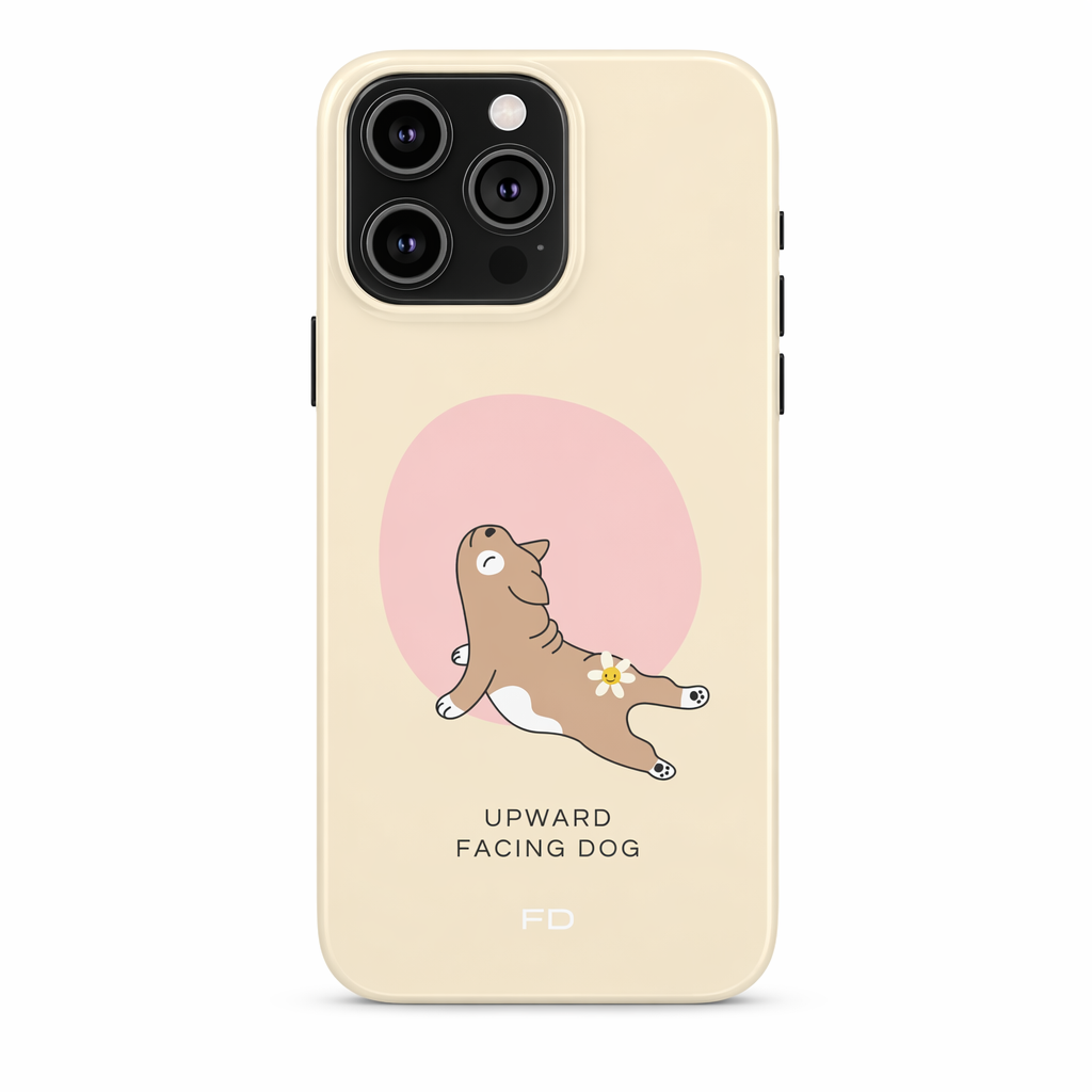 Slim Case for iPhone - Yoga Inspired Upward Facing Dog Design Default
