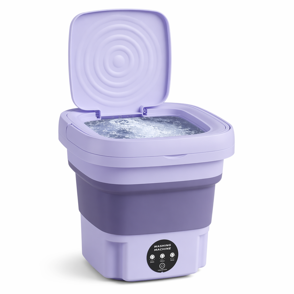 Portable Compact Laundry Machine Purple