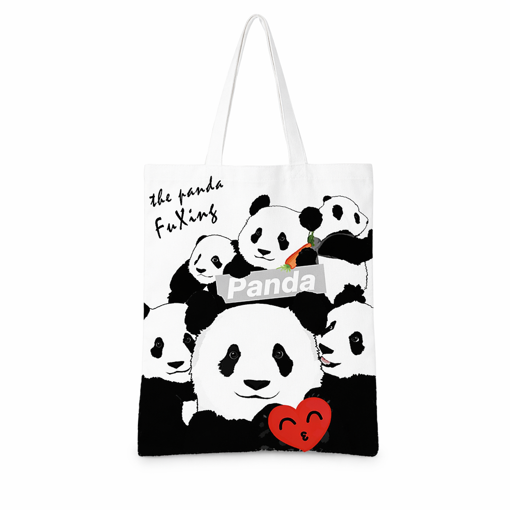 Panda Tote Bags with Adorable Designs F