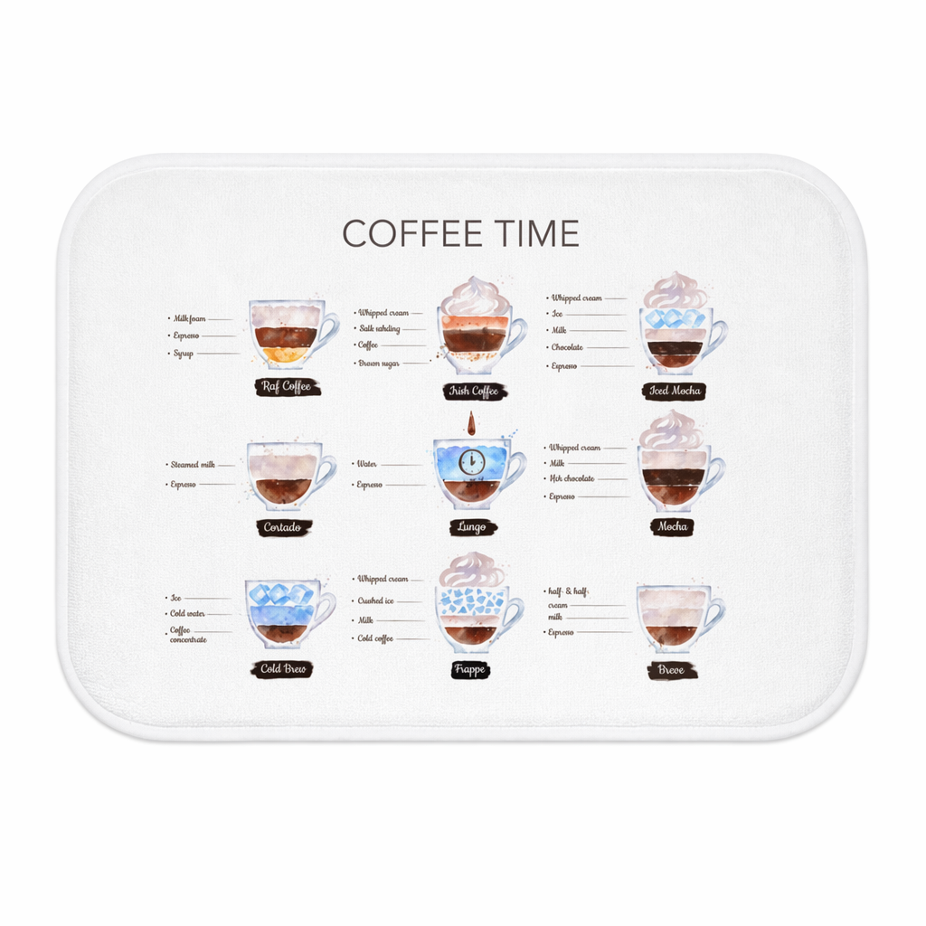 Home Decor Coffee-Themed Bath Mat Default