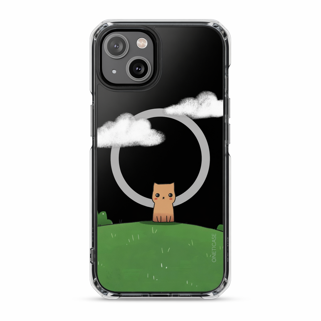 Magnetic Clear iPhone Case with Cat Design for Outdoor Enthusiasts Default