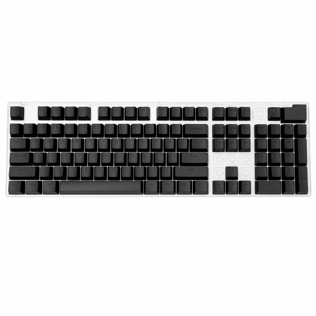 104-Key Mechanical Keyboard Keycap Set Black