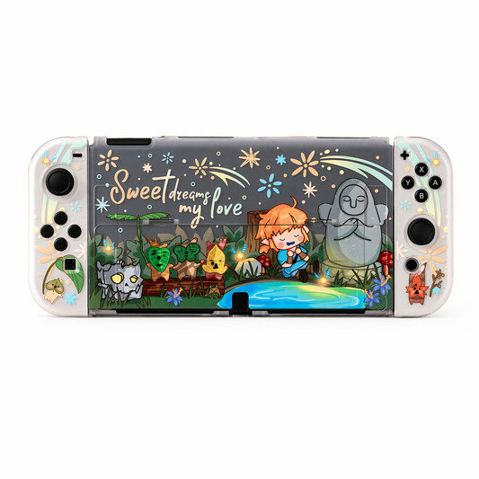 Cute Link Switch OLED Case with Koroks Translucent
