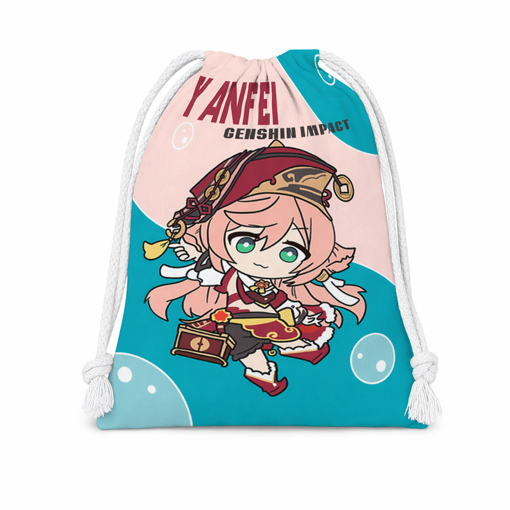 Chibi Genshin Drawstring Bags Set Yanfei