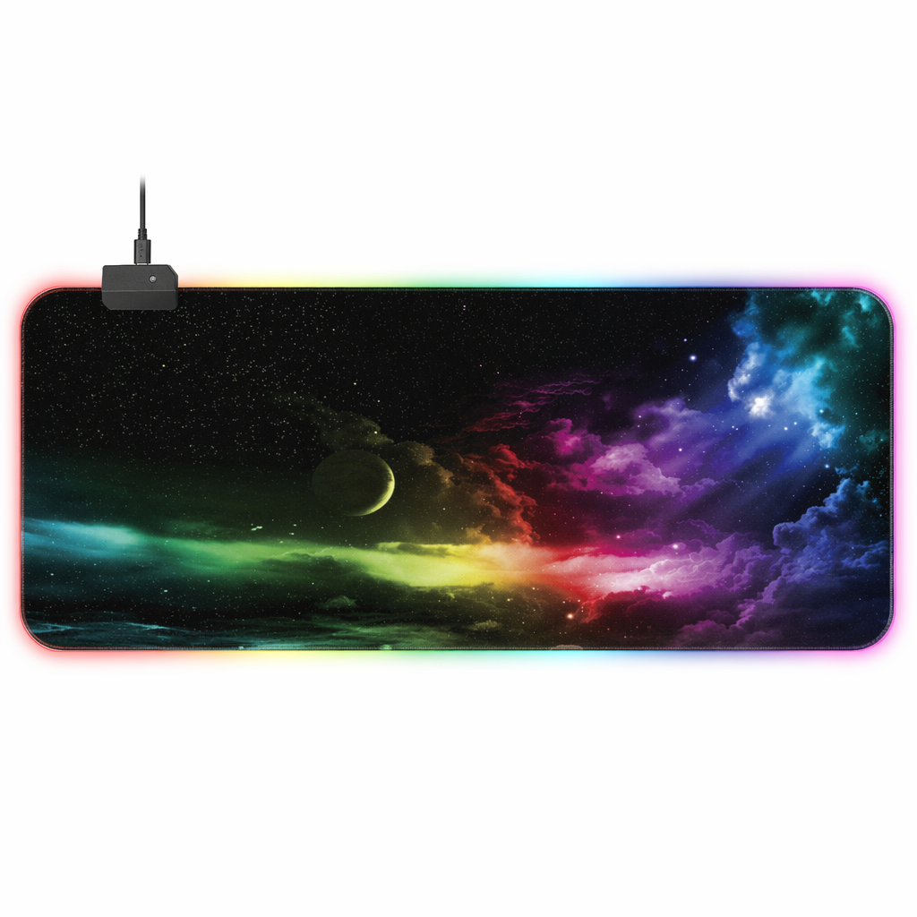 RGB LED Non-Slip Mouse Pad Default