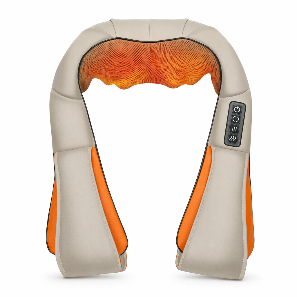 3D Infrared Massager for Back and Shoulders Beige