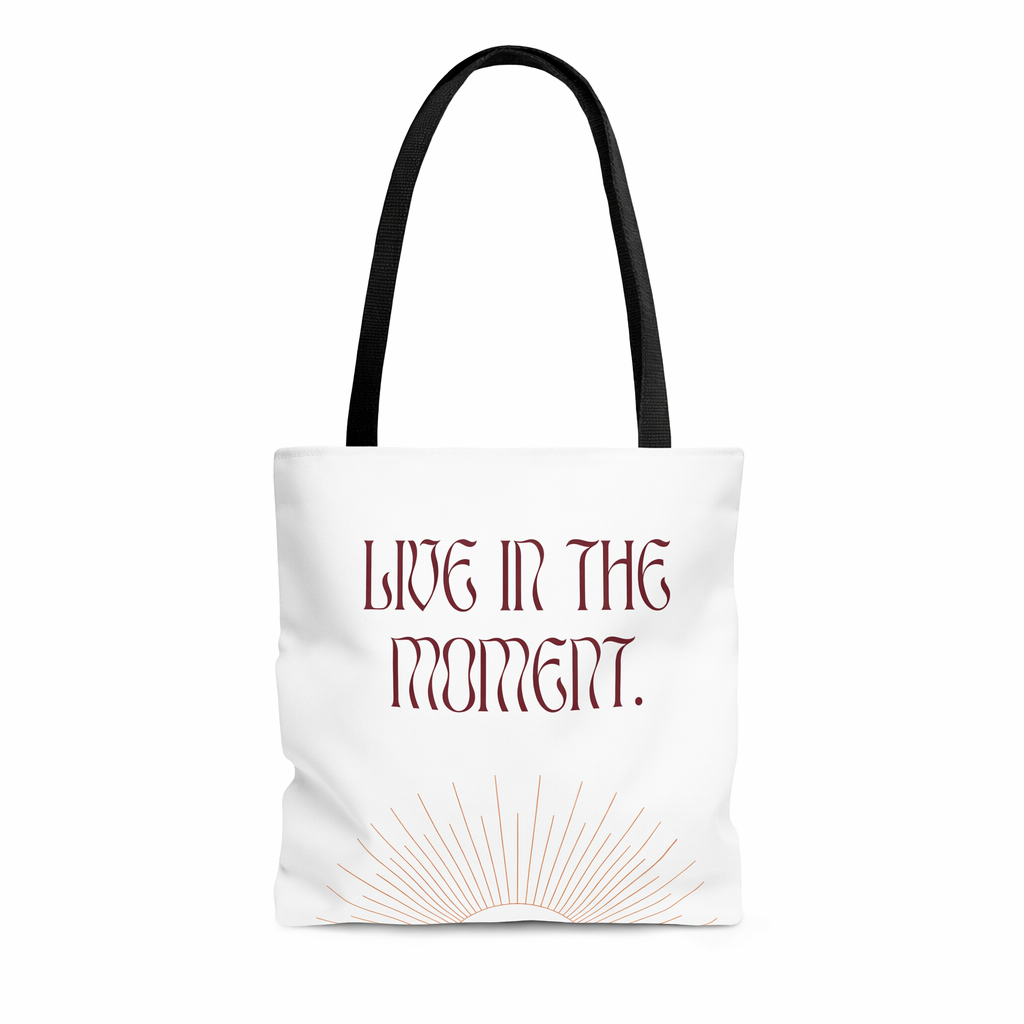 Medium Beach Tote Bag for Embracing the Present Moment Default
