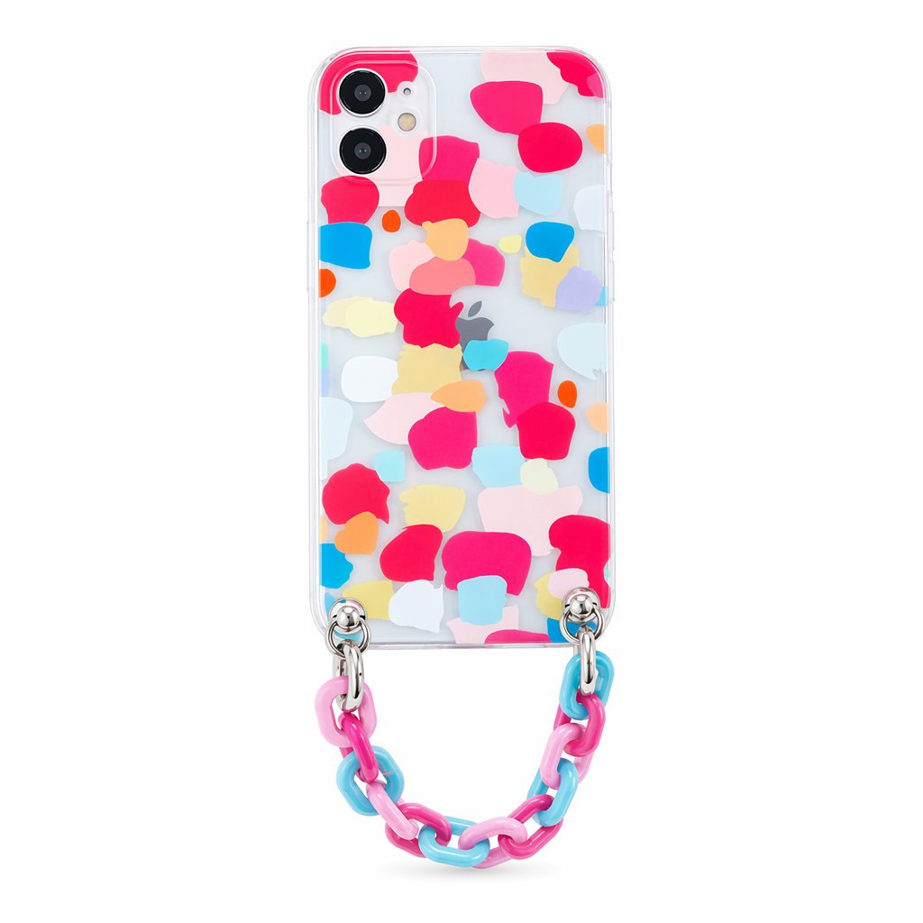 Colorful iPhone Case with Bracelet Chain - A Vibrant and Stylish Phone Accessory C