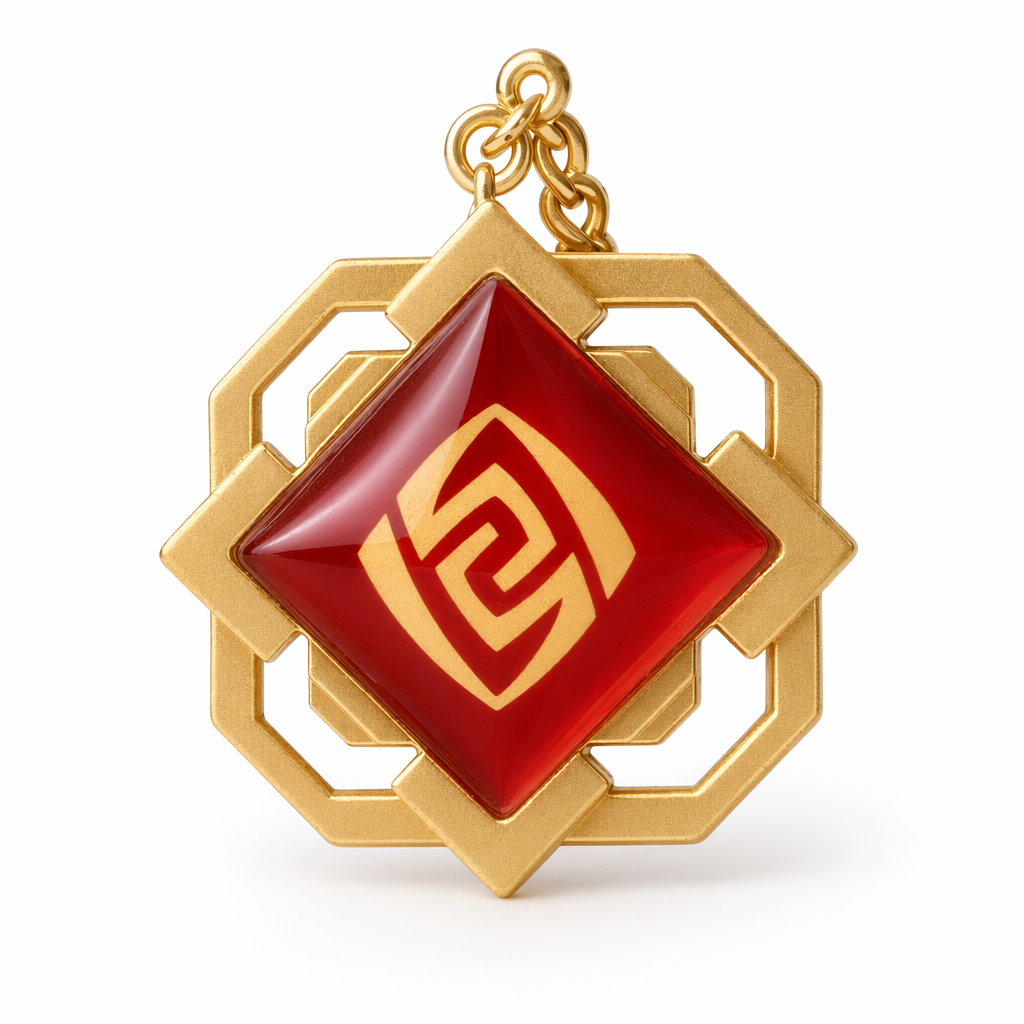 Liyue Vision Key Chain: Genshin Impact Geo