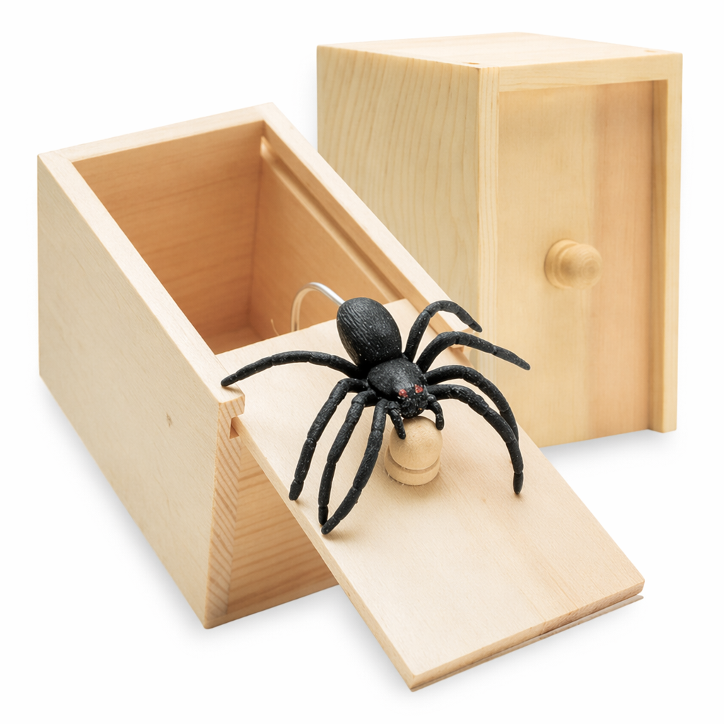 Spider Scare Box Pop-Up Prank Toy Default