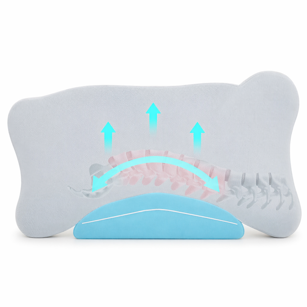 Lumbar Support Memory Foam Pillow Default