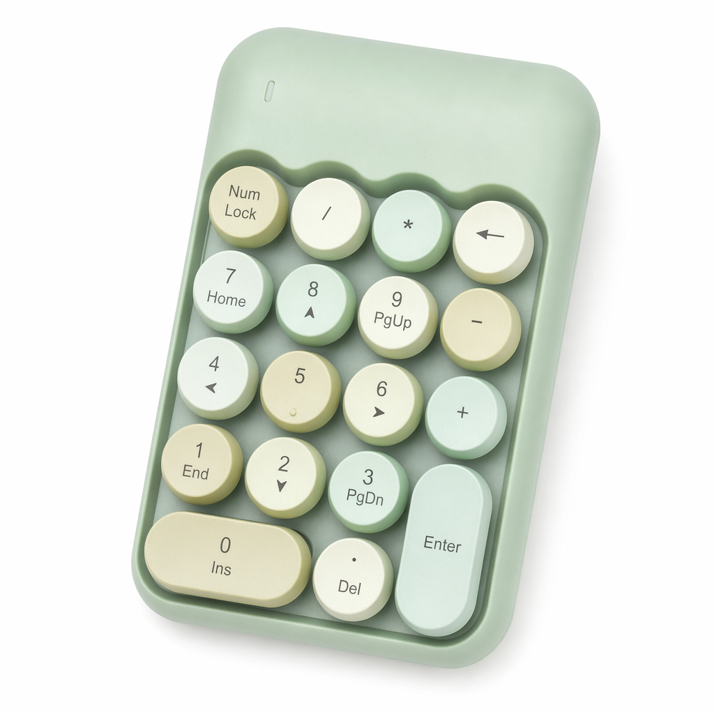 Cute Wireless Numeric Keypad with Nano Receiver Green