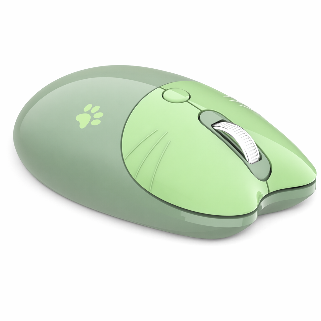 Cute Bluetooth Wireless Mouse in Pastel Green